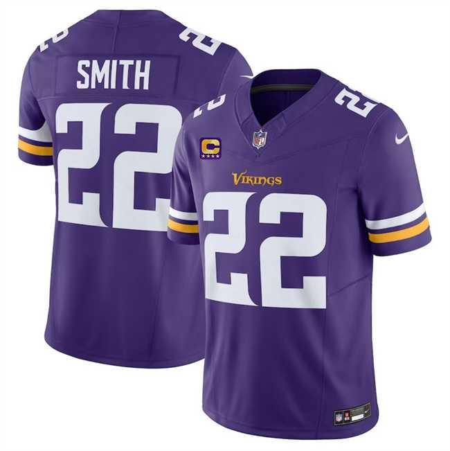 Men & Women & Youth Minnesota Vikings #22 Harrison Smith Purple 2024 F.U.S.E. With 4-Star C Patch Vapor Untouchable Limited Stitched Jersey->minnesota vikings->NFL Jersey